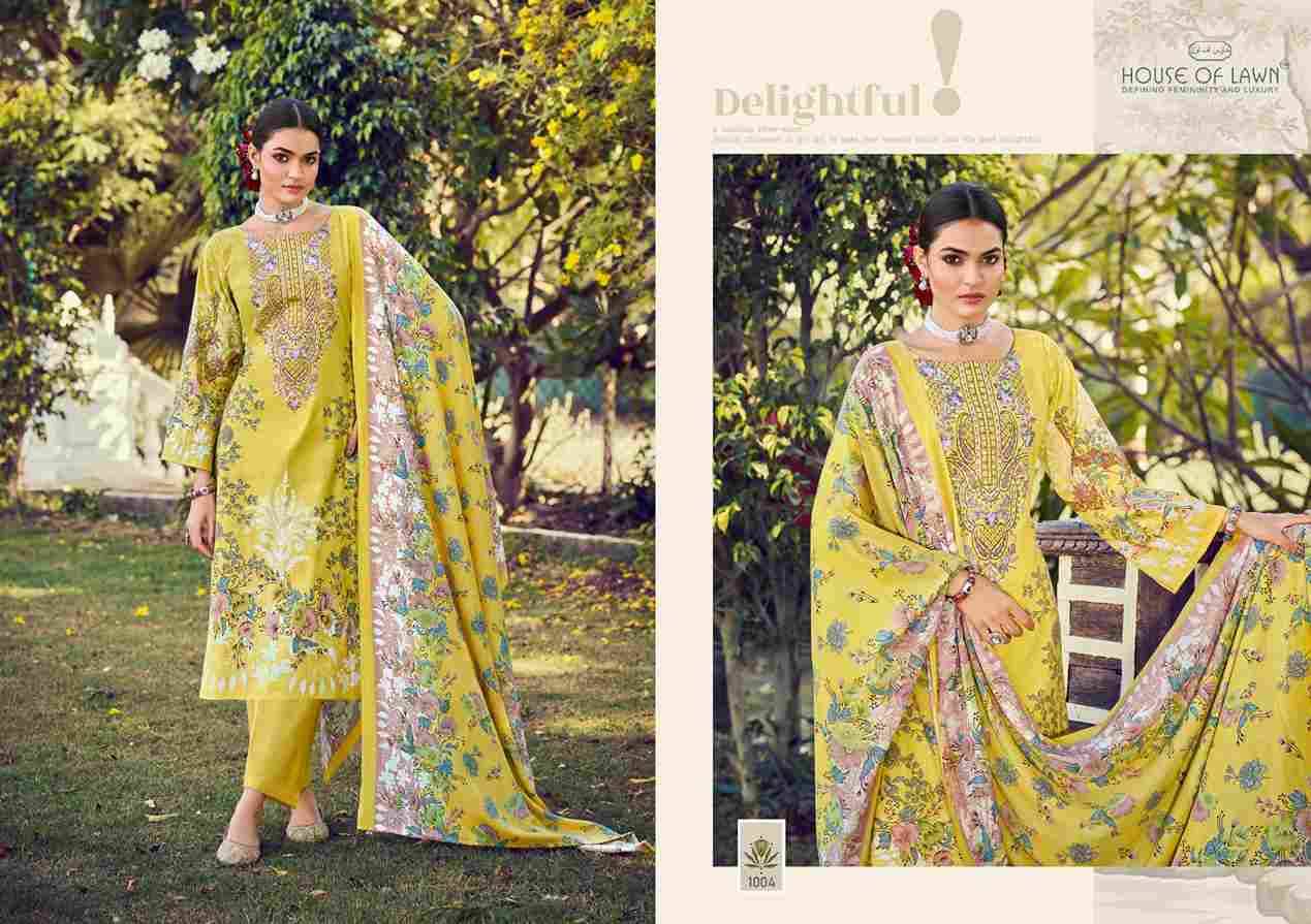 Malhar Vol-2 By House Of Lawn 1001 To 1006 Series Beautiful Festive Suits Stylish Fancy Colorful Casual Wear & Ethnic Wear Pure Cotton Print Dresses At Wholesale Price