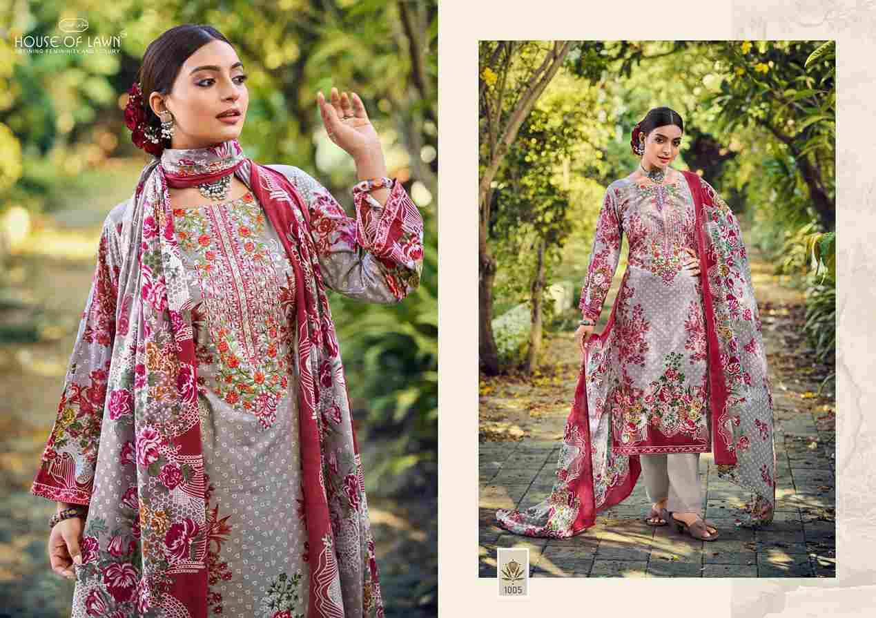 Malhar Vol-2 By House Of Lawn 1001 To 1006 Series Beautiful Festive Suits Stylish Fancy Colorful Casual Wear & Ethnic Wear Pure Cotton Print Dresses At Wholesale Price