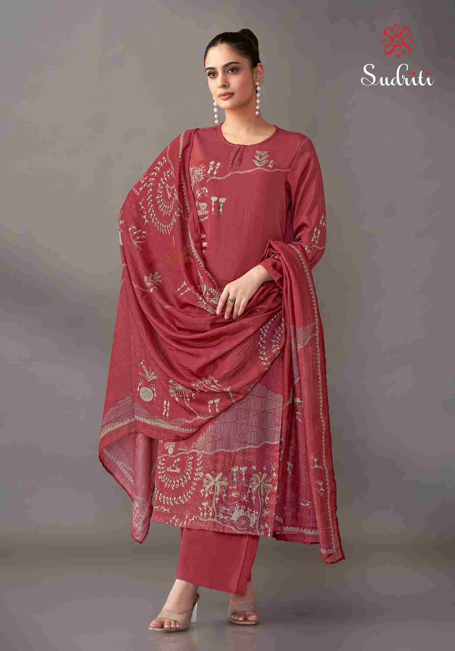 Habiba By Sudriti Beautiful Stylish Festive Suits Fancy Colorful Casual Wear & Ethnic Wear & Ready To Wear Satin Print Dresses At Wholesale Price
