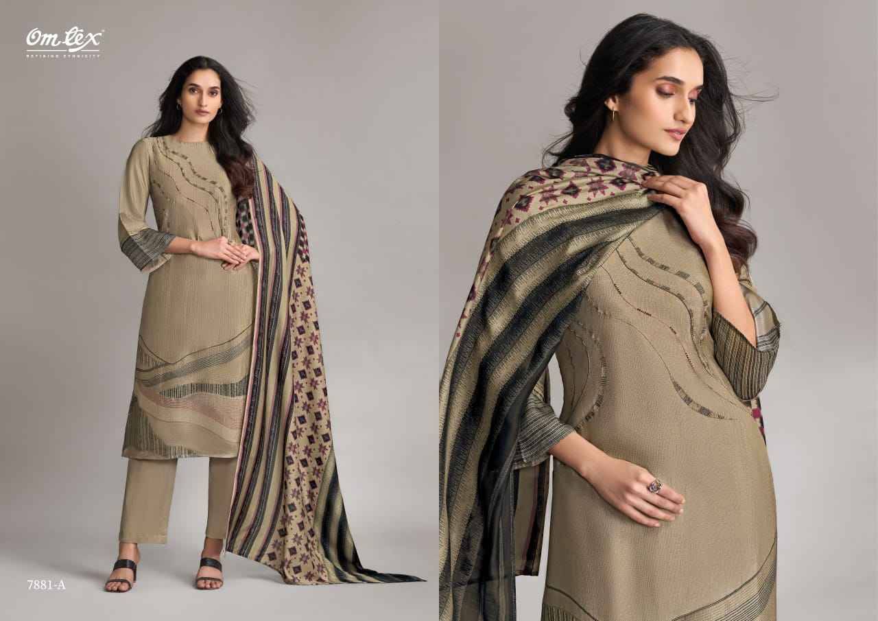 Pankhuri By Om Tex 7881-A To 7881-D Series Beautiful Suits Stylish Fancy Colorful Party Wear & Ethnic Wear Silk Dresses At Wholesale Price
