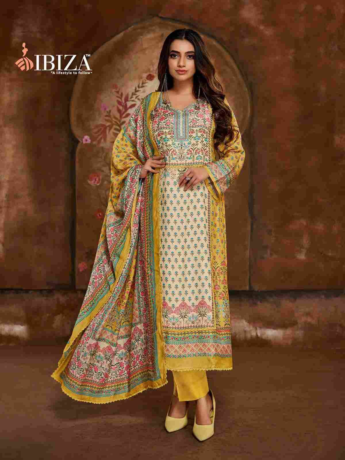 Harlins By Ibiza 15988 To 15991 Series Designer Festive Suits Beautiful Fancy Stylish Colorful Party Wear & Occasional Wear Pure Bemberg Muslin Dresses At Wholesale Price