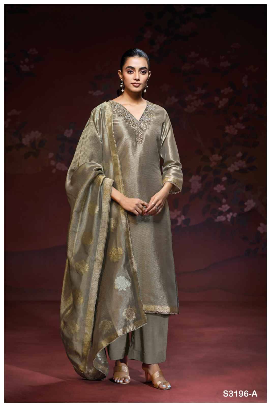 Darshi-3196 By Ganga Fashion 3196-A To 3796-B Series Beautiful Festive Suits Colorful Stylish Fancy Casual Wear & Ethnic Wear Pure Bemberg Silk Dresses At Wholesale Price