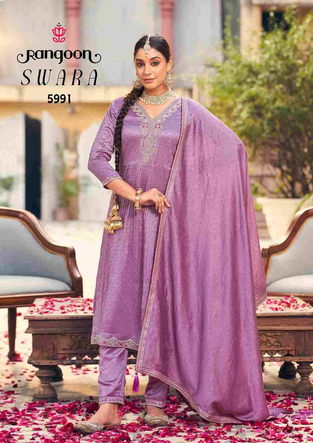 Swara By Rangoon 5991 To 5994 Series Beautiful Festive Suits Colorful Stylish Fancy Casual Wear & Ethnic Wear Silk Dresses At Wholesale Price