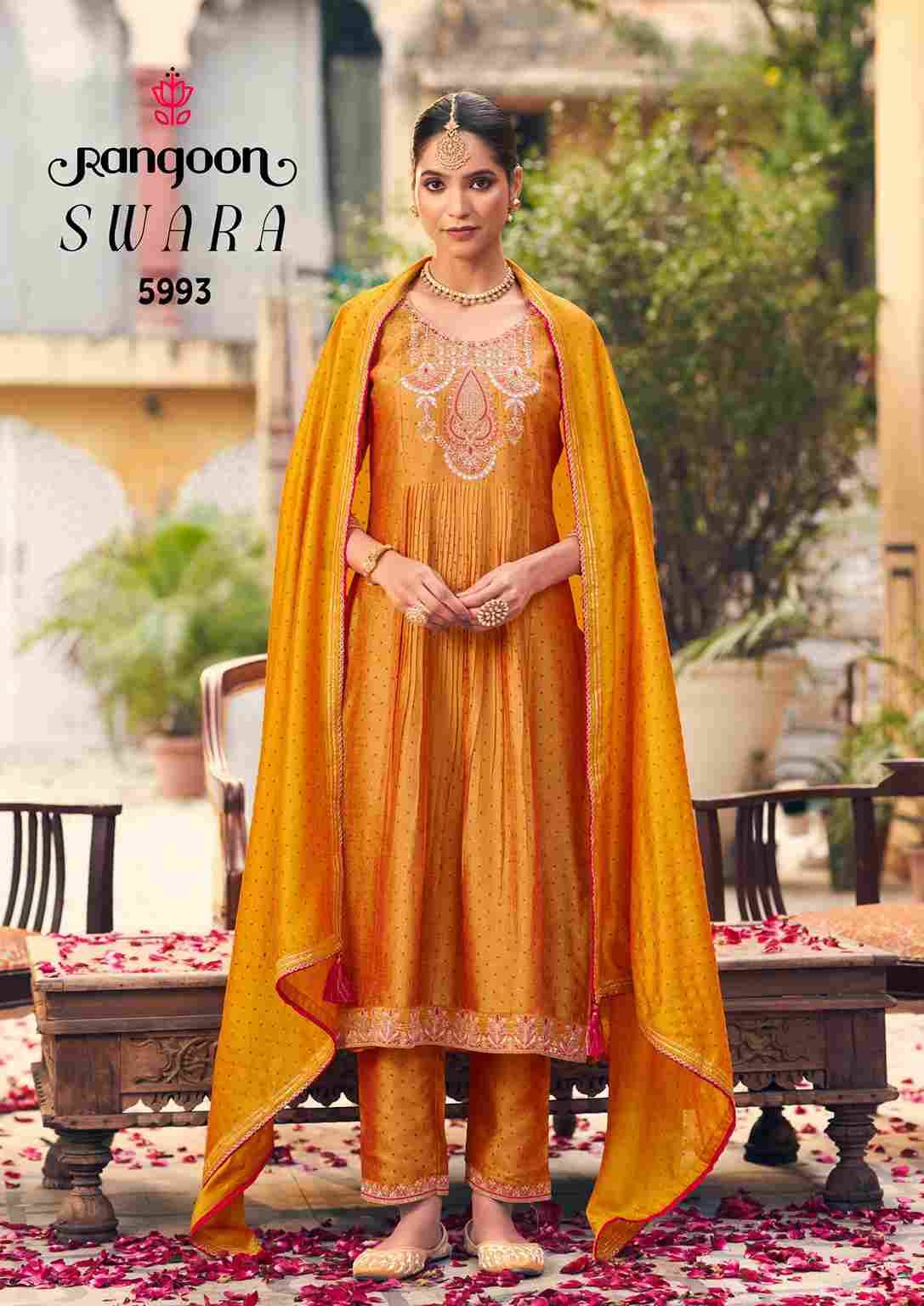 Swara By Rangoon 5991 To 5994 Series Beautiful Festive Suits Colorful Stylish Fancy Casual Wear & Ethnic Wear Silk Dresses At Wholesale Price