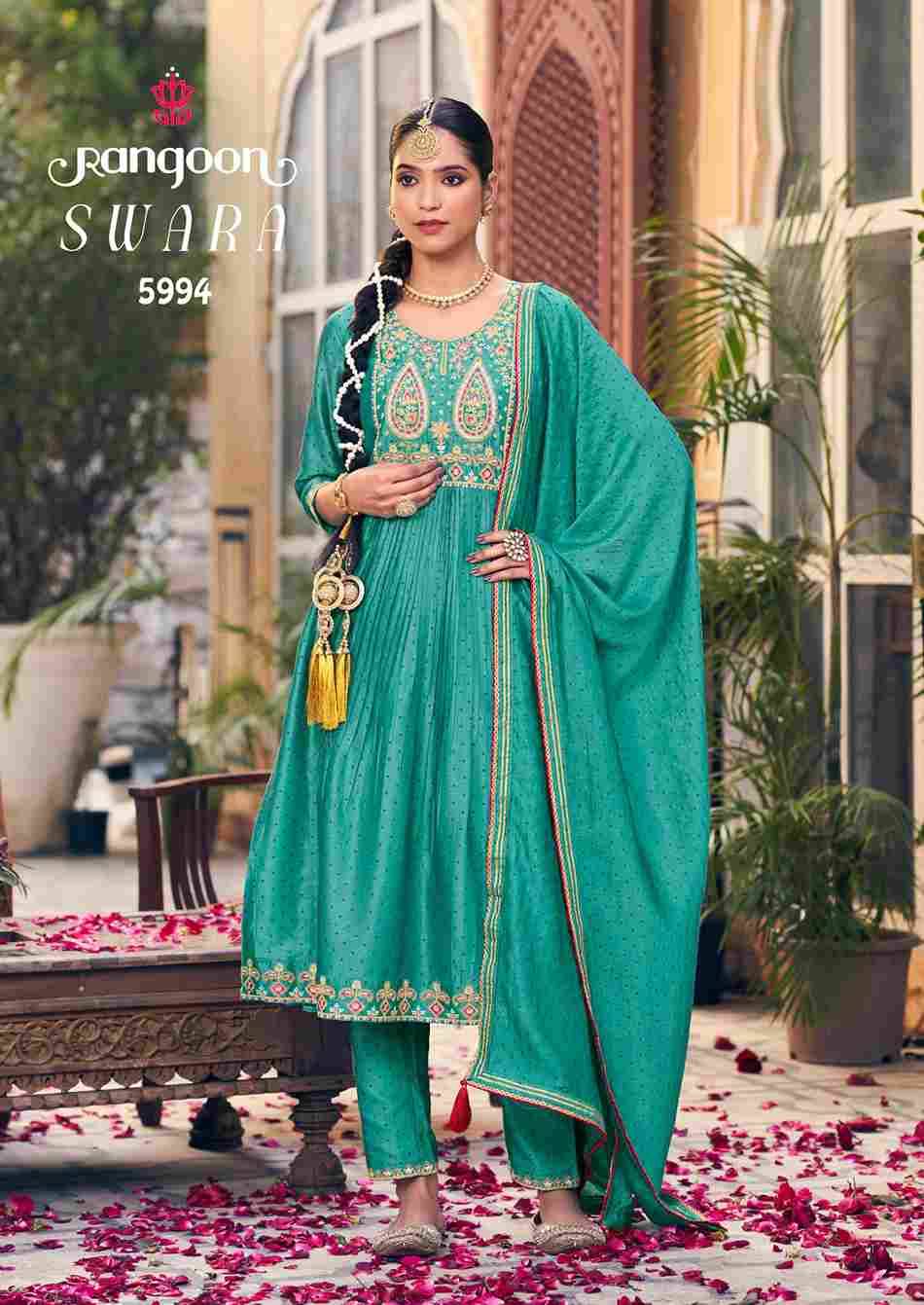Swara By Rangoon 5991 To 5994 Series Beautiful Festive Suits Colorful Stylish Fancy Casual Wear & Ethnic Wear Silk Dresses At Wholesale Price
