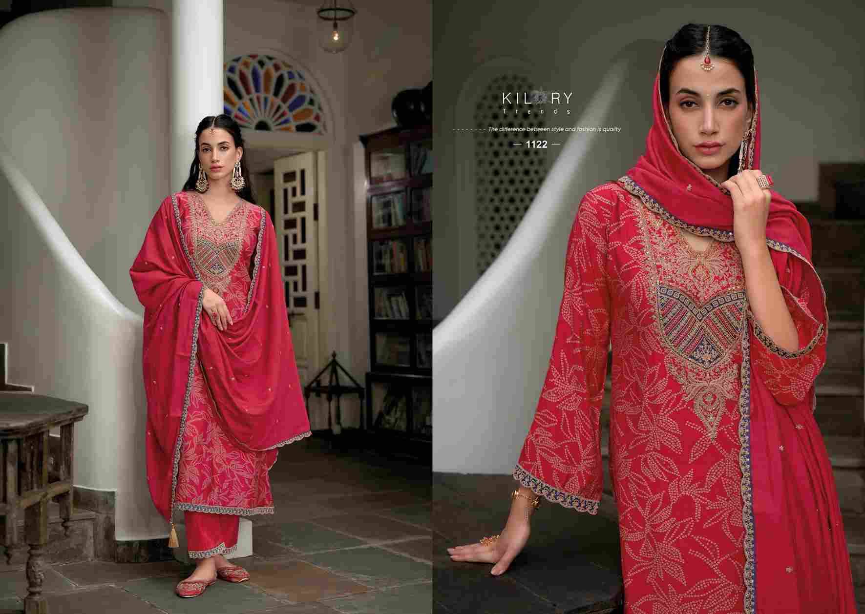 The Story Of Bandhej By Kilory 1121 To 1128 Series Beautiful Festive Suits Colorful Stylish Fancy Casual Wear & Ethnic Wear Pure Viscose Modal Silk Dresses At Wholesale Price