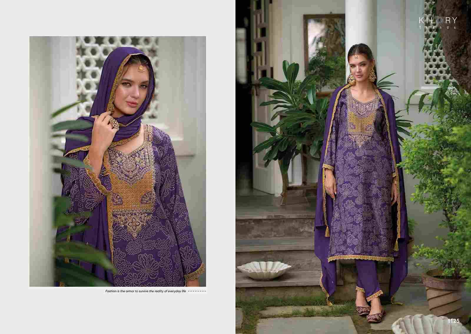 The Story Of Bandhej By Kilory 1121 To 1128 Series Beautiful Festive Suits Colorful Stylish Fancy Casual Wear & Ethnic Wear Pure Viscose Modal Silk Dresses At Wholesale Price