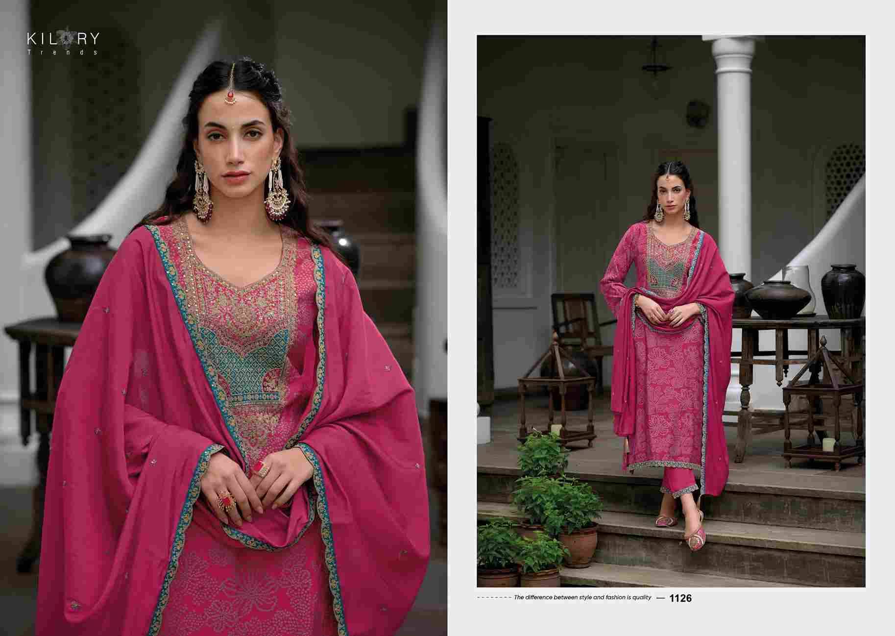 The Story Of Bandhej By Kilory 1121 To 1128 Series Beautiful Festive Suits Colorful Stylish Fancy Casual Wear & Ethnic Wear Pure Viscose Modal Silk Dresses At Wholesale Price