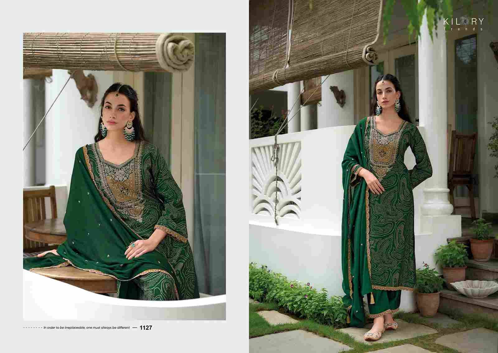 The Story Of Bandhej By Kilory 1121 To 1128 Series Beautiful Festive Suits Colorful Stylish Fancy Casual Wear & Ethnic Wear Pure Viscose Modal Silk Dresses At Wholesale Price