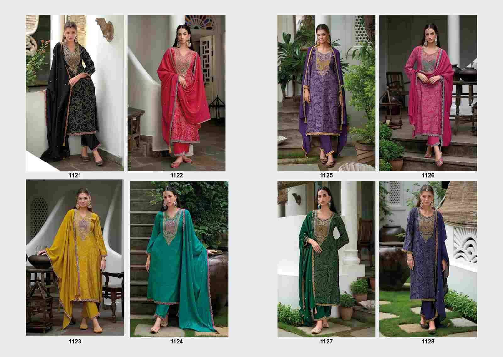 The Story Of Bandhej By Kilory 1121 To 1128 Series Beautiful Festive Suits Colorful Stylish Fancy Casual Wear & Ethnic Wear Pure Viscose Modal Silk Dresses At Wholesale Price
