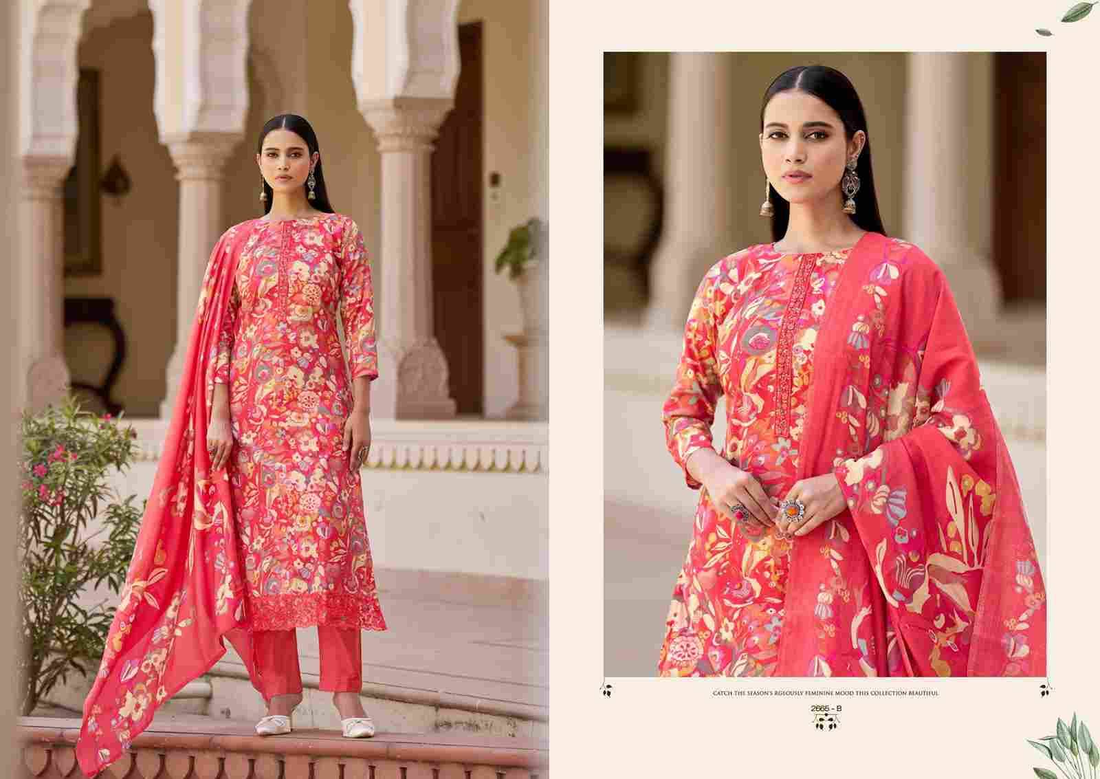 Mari Gold By Sargam Prints 2665-A To 2665-D Series Beautiful Festive Suits Stylish Fancy Colorful Casual Wear & Ethnic Wear Pure Viscose Muslin Print Dresses At Wholesale Price