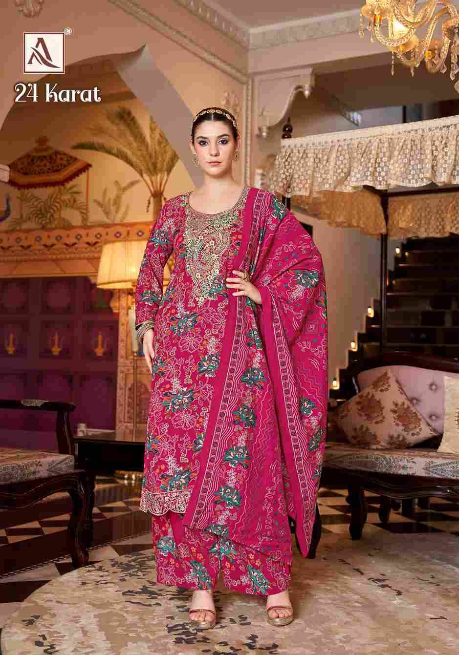 24 Karat By Alok Suit 2046-863-01 To 2046-863-06 Series Beautiful Festive Suits Colorful Stylish Fancy Casual Wear & Ethnic Wear Pure Viscose Rayon Dresses At Wholesale Price