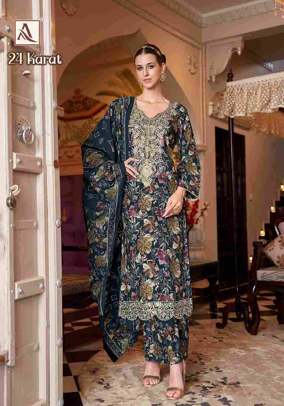 24 Karat By Alok Suit 2046-863-01 To 2046-863-06 Series Beautiful Festive Suits Colorful Stylish Fancy Casual Wear & Ethnic Wear Pure Viscose Rayon Dresses At Wholesale Price