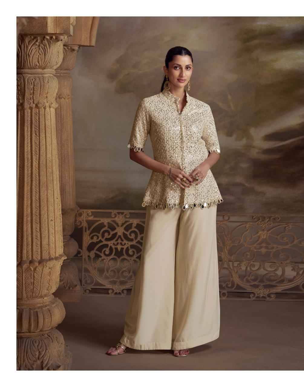 Zeenat By Sayuri 5821 To 5823 Series Designer Beautiful Festive Collection Occasional Wear & Party Wear Pure Viscose Crop Top With Bottom And Dupatta At Wholesale Price