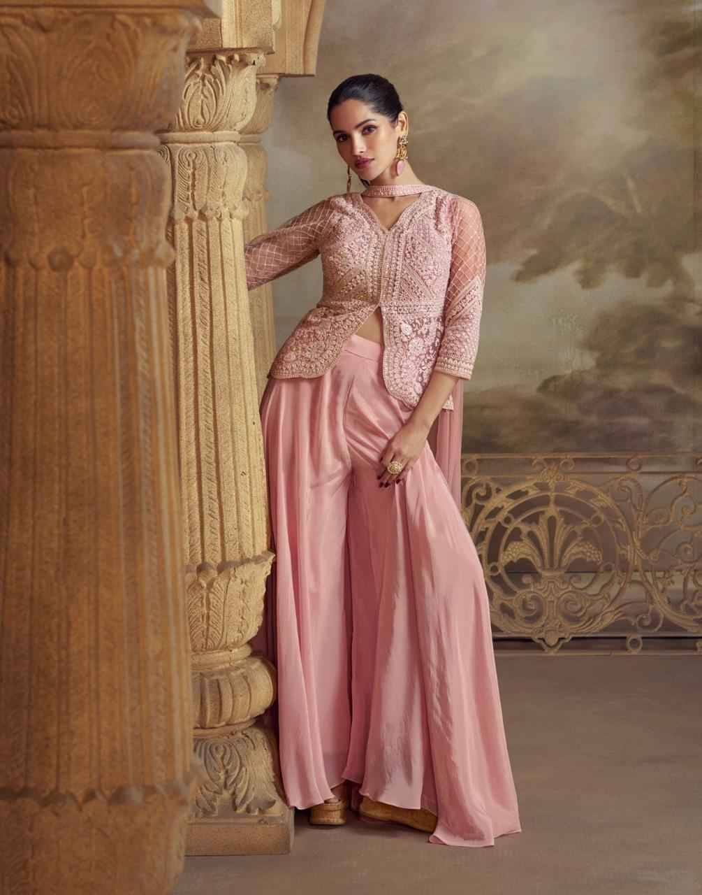 Zeenat By Sayuri 5821 To 5823 Series Designer Beautiful Festive Collection Occasional Wear & Party Wear Pure Viscose Crop Top With Bottom And Dupatta At Wholesale Price