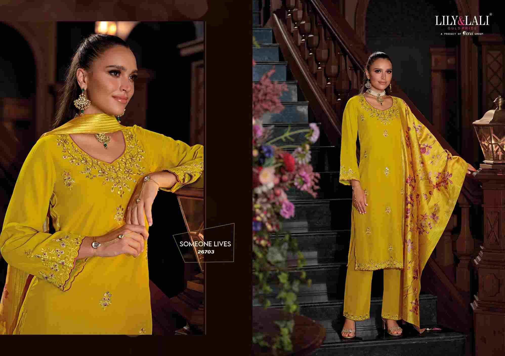 Nazaare By Lily And Lali 27601 To 27604 Series Beautiful Festive Suits Colorful Stylish Fancy Casual Wear & Ethnic Wear Viscose Silk Embroidery Dresses At Wholesale Price