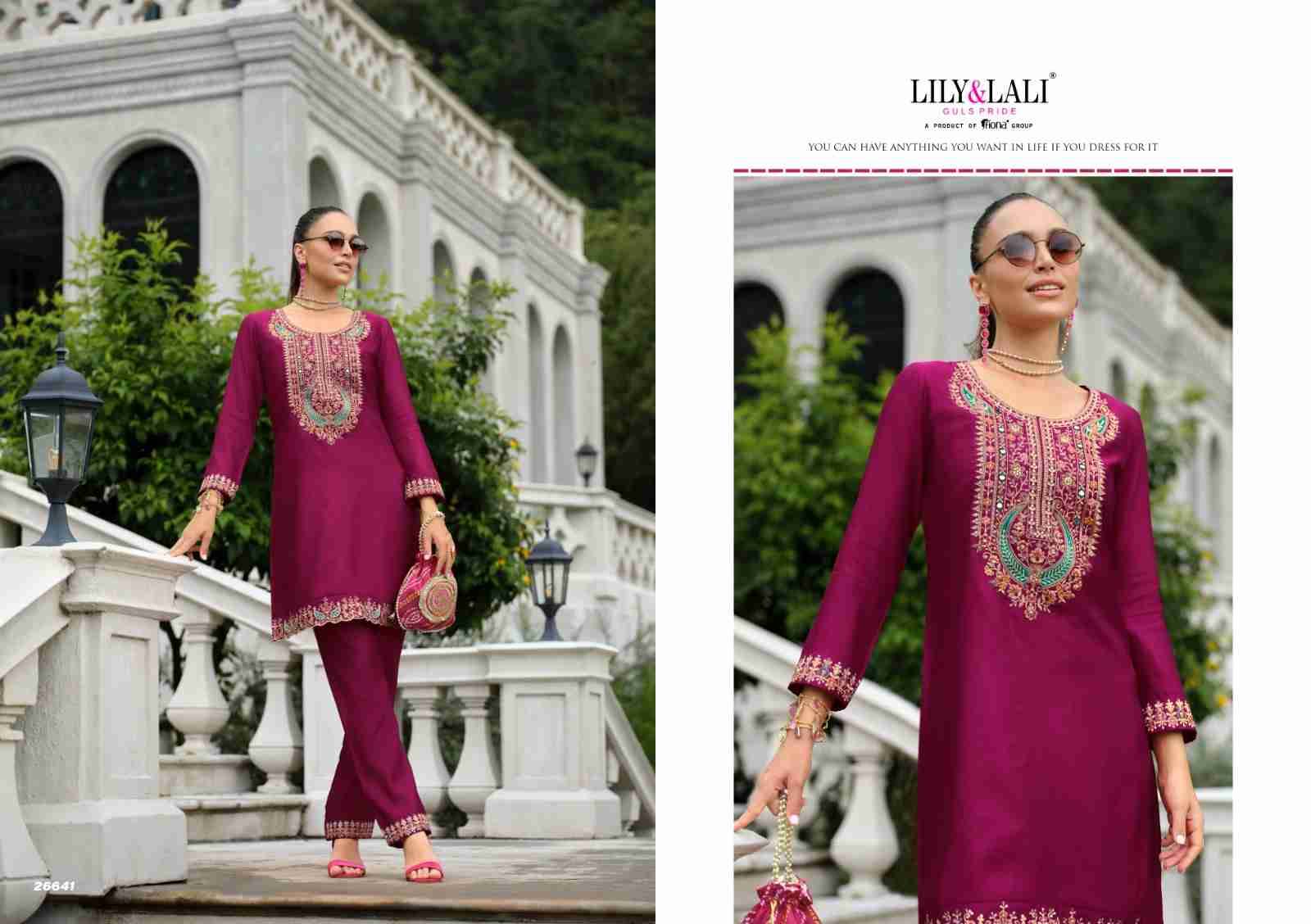 Anora By Lily And Lali 26641 To 26644 Series Designer Stylish Fancy Colorful Beautiful Party Wear & Ethnic Wear Collection Tussar Silk Co-Ords At Wholesale Price