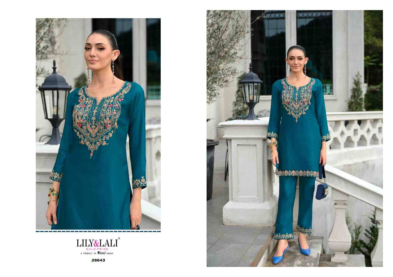 Anora By Lily And Lali 26641 To 26644 Series Designer Stylish Fancy Colorful Beautiful Party Wear & Ethnic Wear Collection Tussar Silk Co-Ords At Wholesale Price