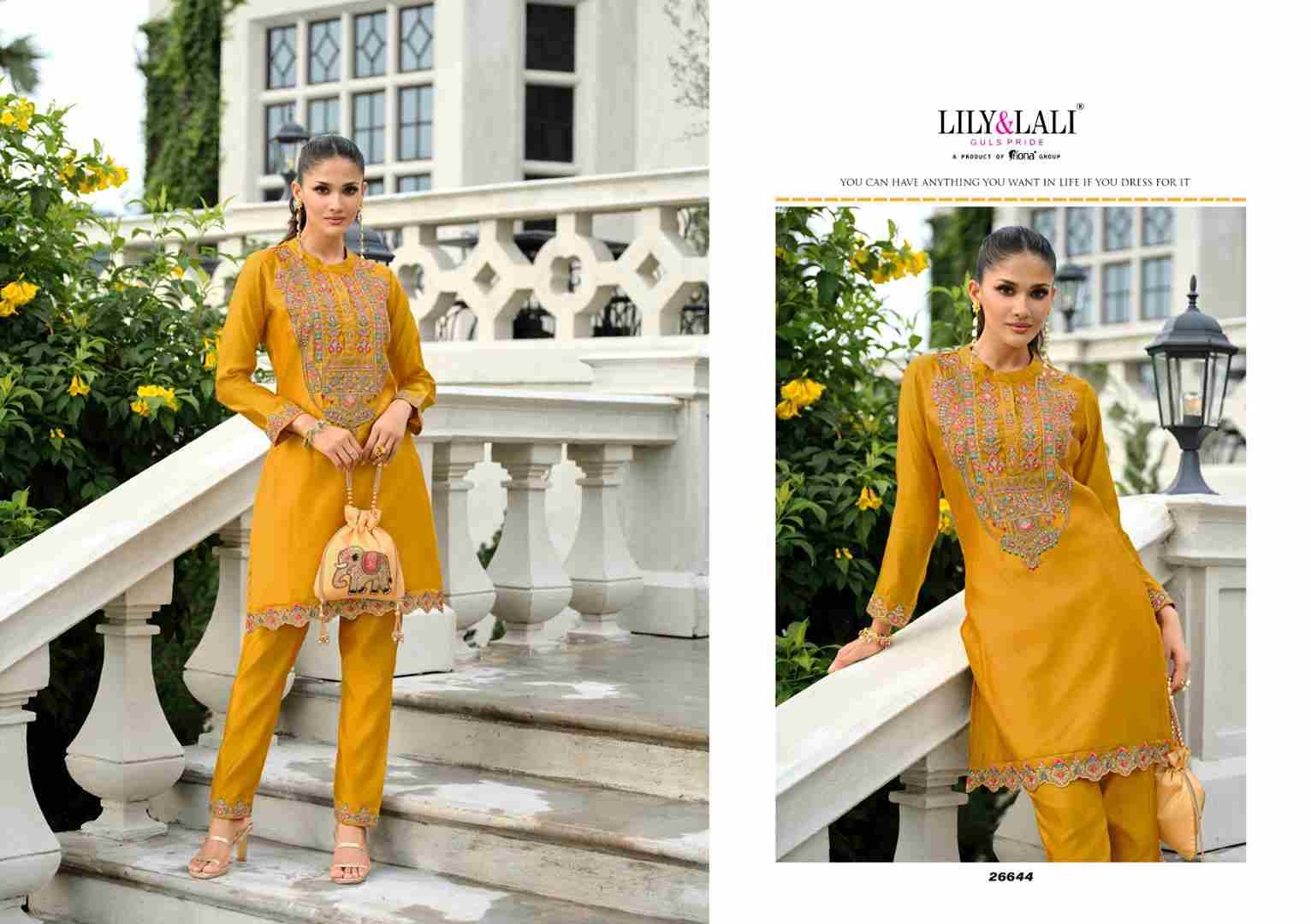 Anora By Lily And Lali 26641 To 26644 Series Designer Stylish Fancy Colorful Beautiful Party Wear & Ethnic Wear Collection Tussar Silk Co-Ords At Wholesale Price
