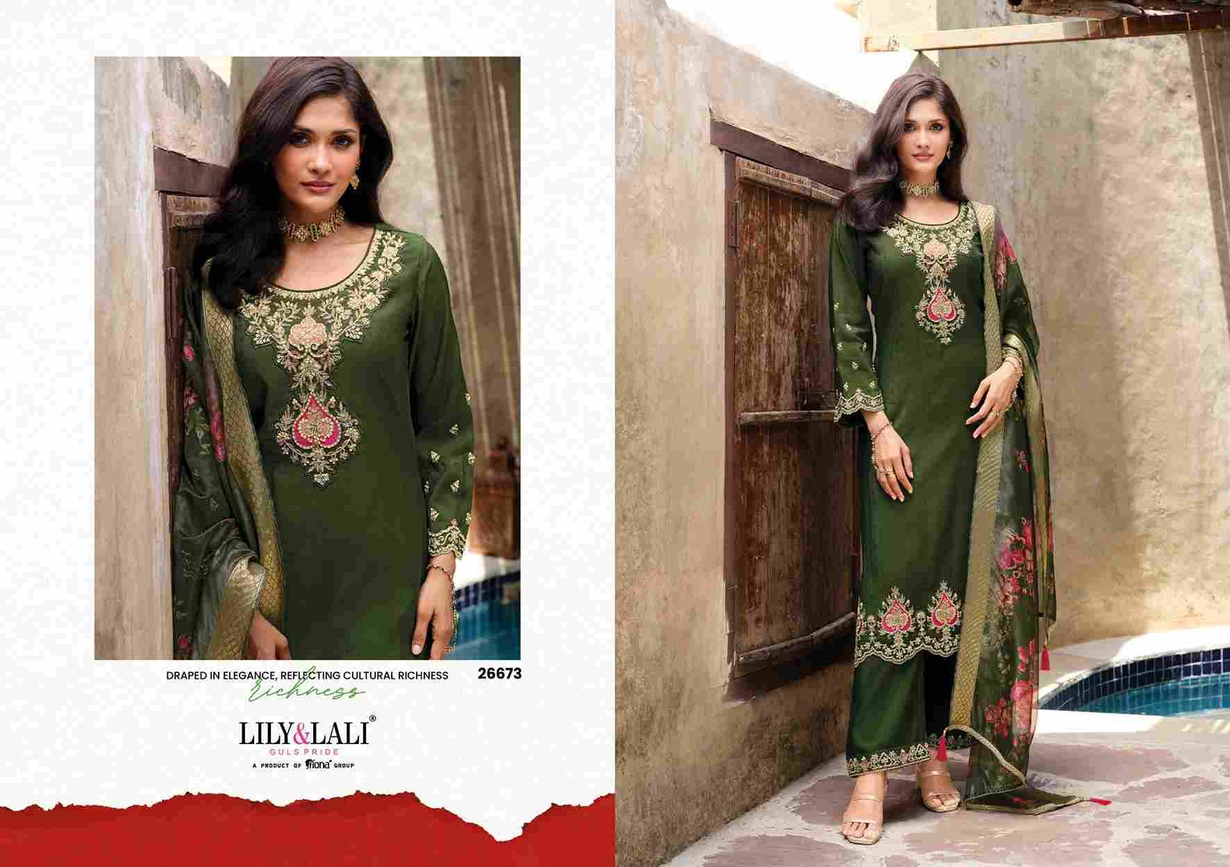 Rose By Lily And Lali 26671 To 26674 Series Beautiful Festive Suits Colorful Stylish Fancy Casual Wear & Ethnic Wear Simar Silk Embroidery Dresses At Wholesale Price