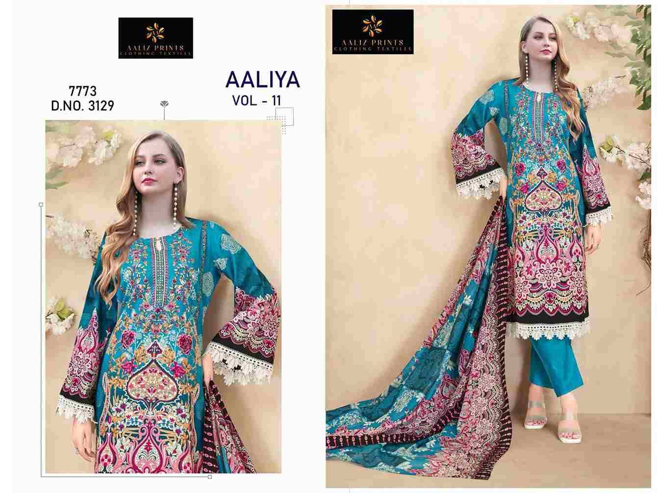 Aaliya Vol-11 By Aaliz Prints 3127 To 3130 Series Beautiful Festive Suits Stylish Fancy Colorful Casual Wear & Ethnic Wear Cotton Digital Print Dresses At Wholesale Price