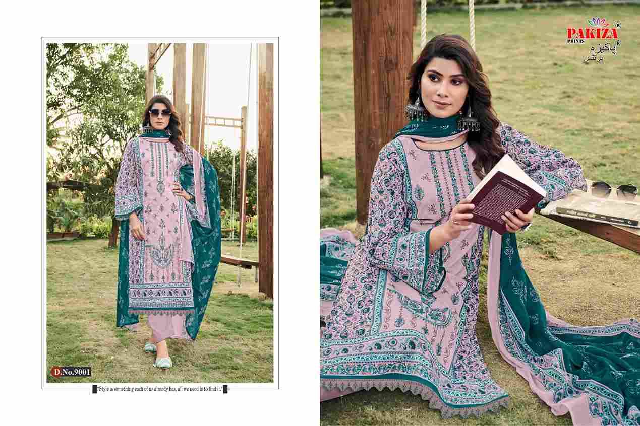 Nawazish Vol-09 By Pakiza Prints 9001 To 9004 Series Beautiful Festive Suits Stylish Fancy Colorful Party Wear & Occasional Wear Lawn Cotton Print Dresses At Wholesale Price