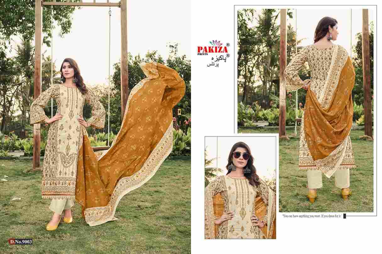 Nawazish Vol-09 By Pakiza Prints 9001 To 9004 Series Beautiful Festive Suits Stylish Fancy Colorful Party Wear & Occasional Wear Lawn Cotton Print Dresses At Wholesale Price