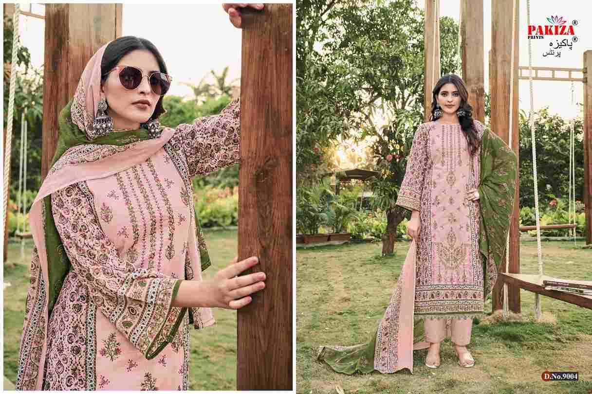 Nawazish Vol-09 By Pakiza Prints 9001 To 9004 Series Beautiful Festive Suits Stylish Fancy Colorful Party Wear & Occasional Wear Lawn Cotton Print Dresses At Wholesale Price