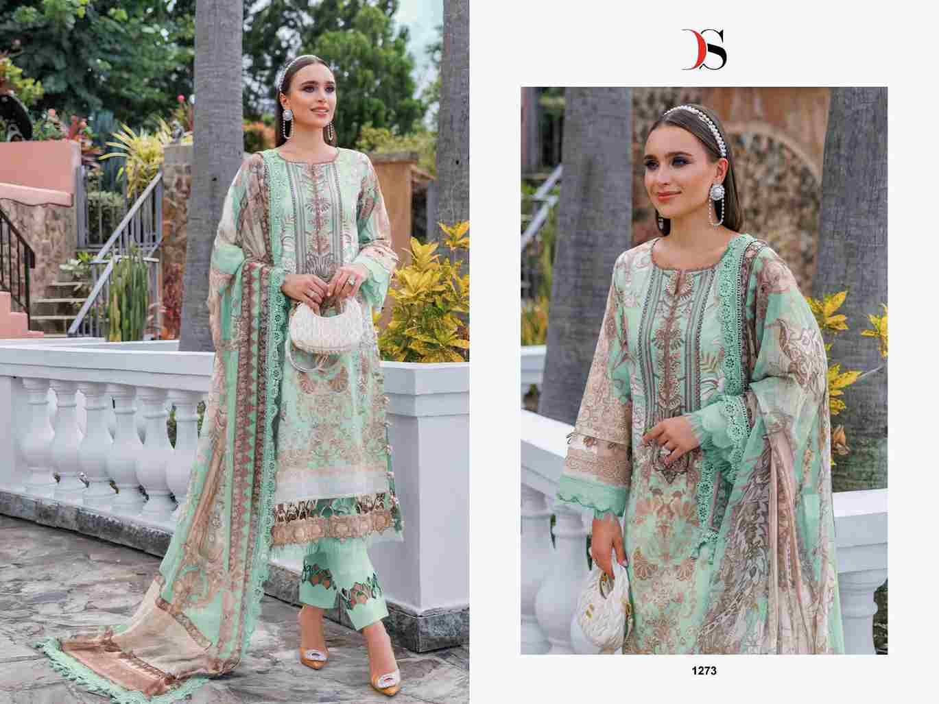 Jade Urbane-25 Vol-4 By Deepsy Suits 1271 To 1278 Series Pakistani Stylish Beautiful Colourful Printed & Embroidered Party Wear & Occasional Wear Pure Cotton Dresses At Wholesale Price