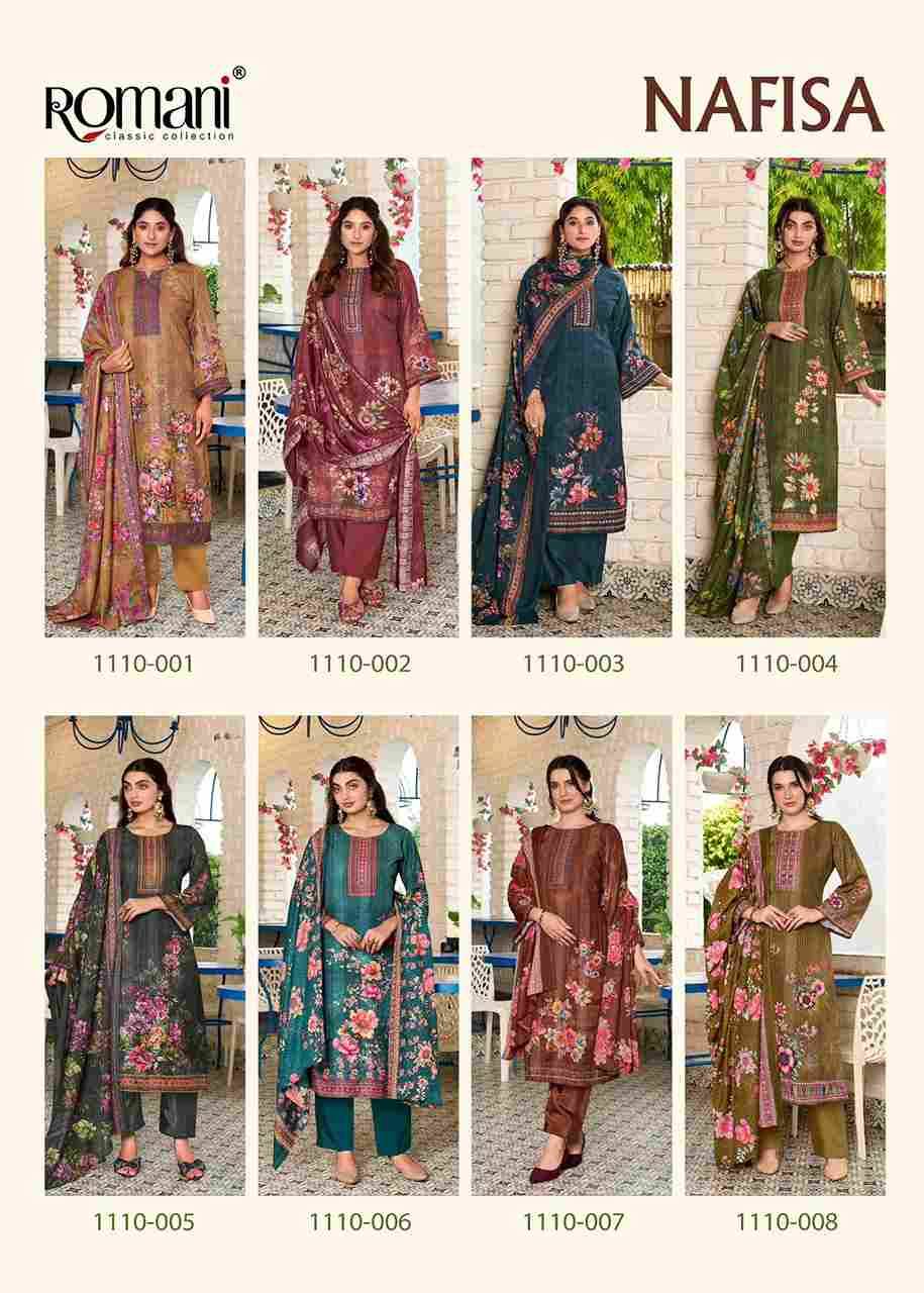 Nafisa By Romani 1110-001 To 1110-008 Series Beautiful Festive Suits Stylish Fancy Colorful Casual Wear & Ethnic Wear Soft Cotton Print Dresses At Wholesale Price