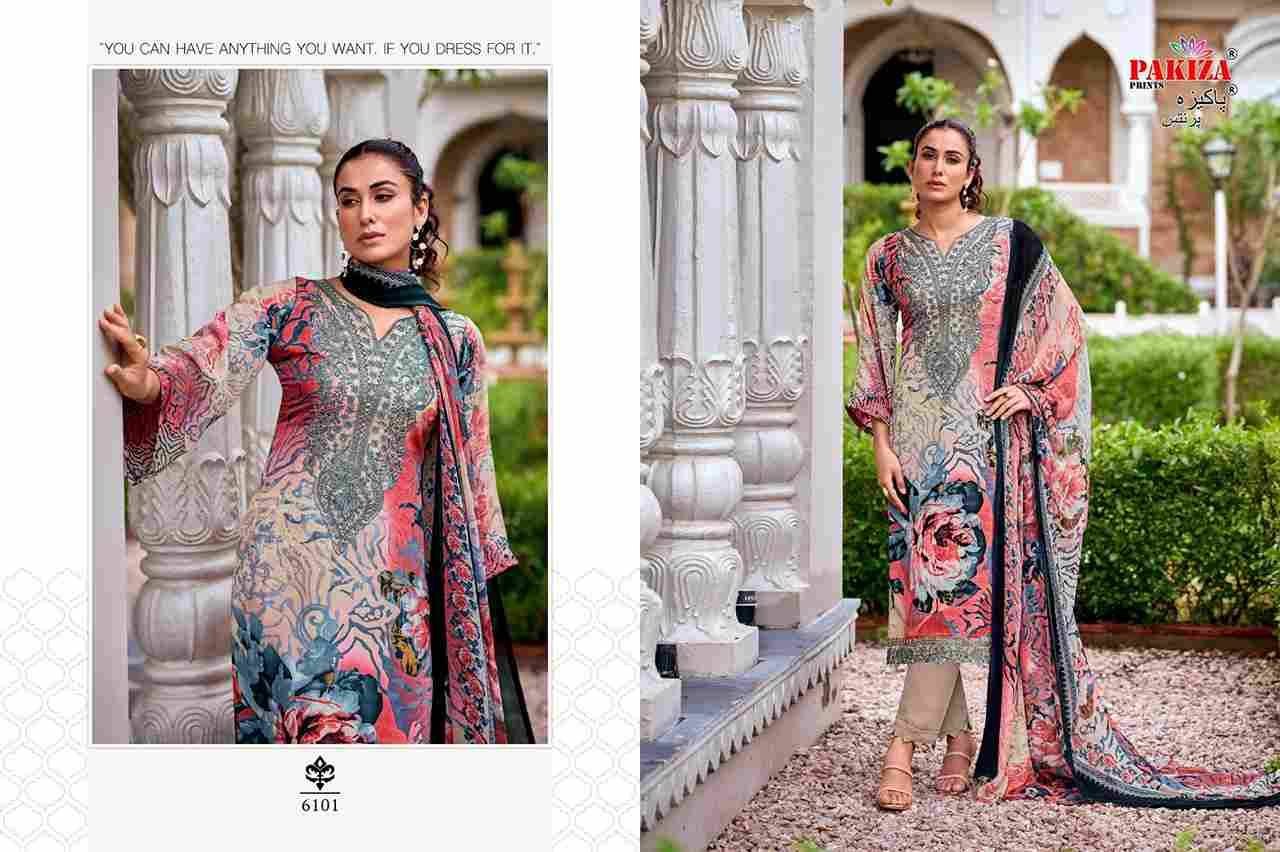Sanaya Vol-61 By Pakiza Prints 6101 To 6110 Series Beautiful Festive Suits Stylish Fancy Colorful Party Wear & Occasional Wear Royal Crepe Dresses At Wholesale Price