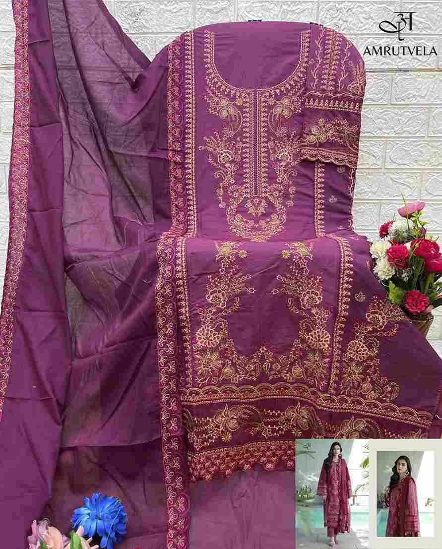Ombre Classic By Amrutvela 1001 To 1004 Series Designer Pakistani Suits Beautiful Fancy Colorful Stylish Party Wear & Occasional Wear Lawn Cotton Embroidered Dresses At Wholesale Price