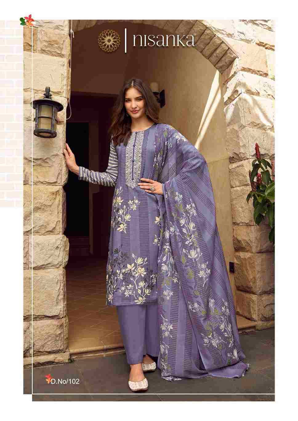 Avatara Vol-2 By Nisanka 101 To 107 Series Beautiful Festive Suits Colorful Stylish Fancy Casual Wear & Ethnic Wear Viscose Lawn Dresses At Wholesale Price
