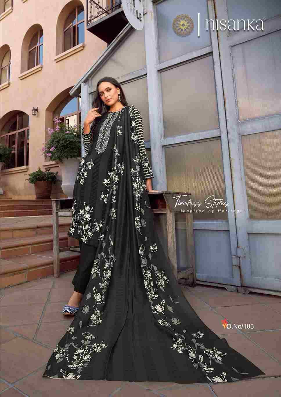 Avatara Vol-2 By Nisanka 101 To 107 Series Beautiful Festive Suits Colorful Stylish Fancy Casual Wear & Ethnic Wear Viscose Lawn Dresses At Wholesale Price