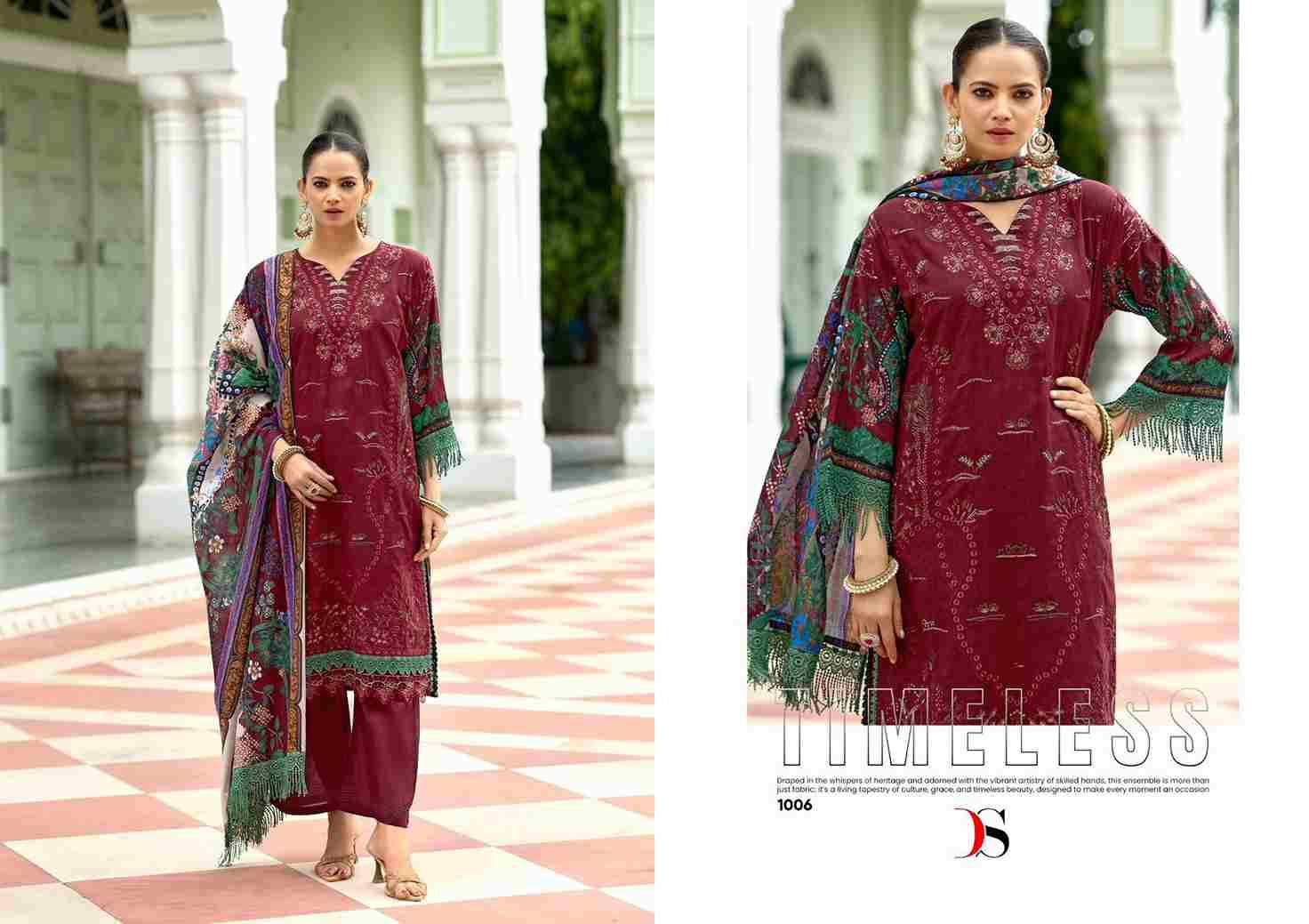 Tawakkal Premium Collection-25 By Deepsy Suits 1001 To 1008 Series Pakistani Stylish Beautiful Colourful Printed & Embroidered Party Wear & Occasional Wear Pure Cotton Dresses At Wholesale Price