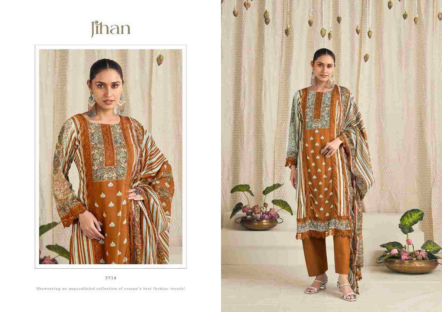 Bagh By Jihan 3710 To 3715 Series Designer Pakistani Suits Beautiful Fancy Stylish Colorful Party Wear & Occasional Wear Rayon Dresses At Wholesale Price