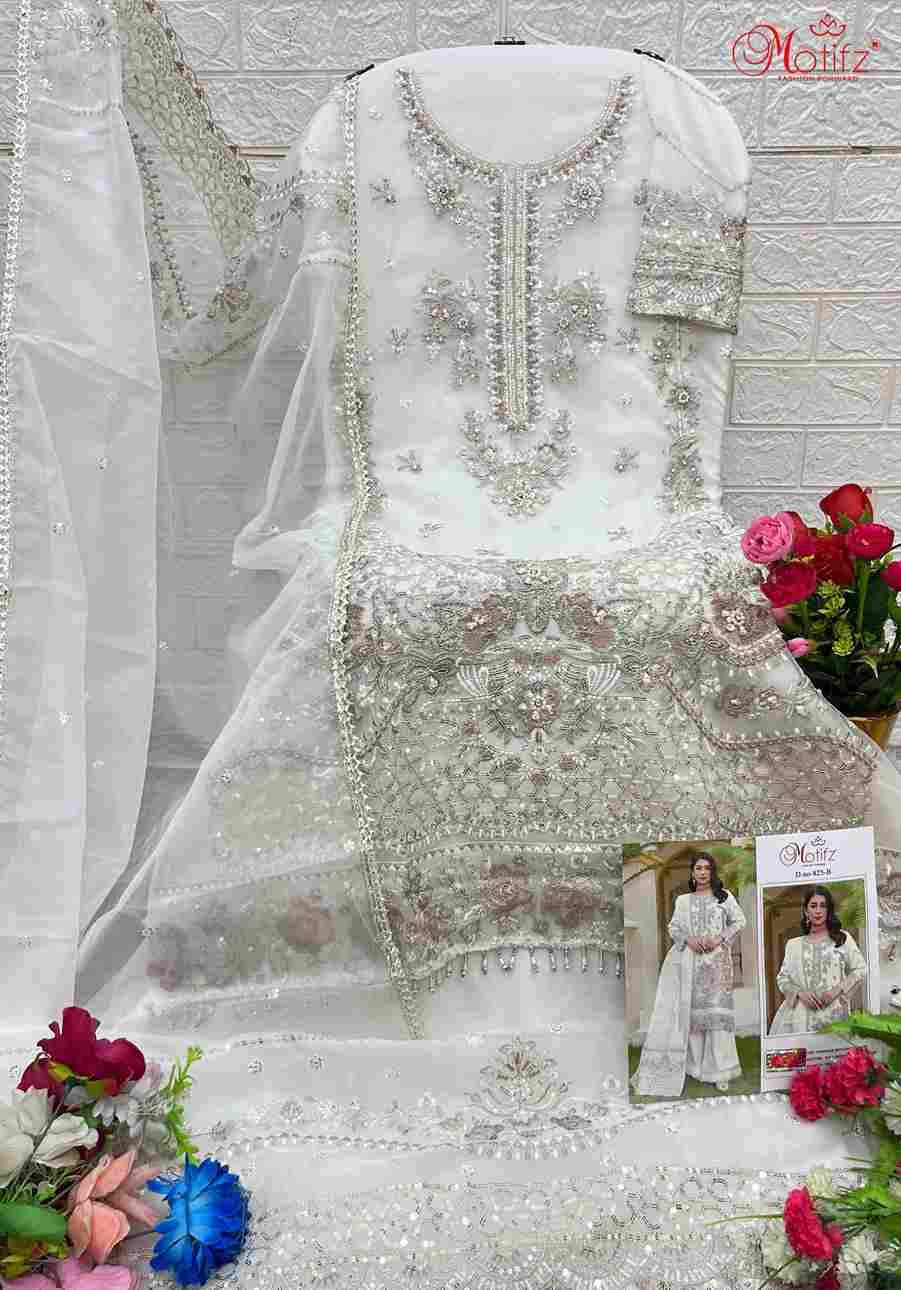 Motifz Hit Design 989 Colours By Motifz 989-A To 989-D Series Beautiful Pakistani Suits Colorful Stylish Fancy Casual Wear & Ethnic Wear Organza Dresses At Wholesale Price