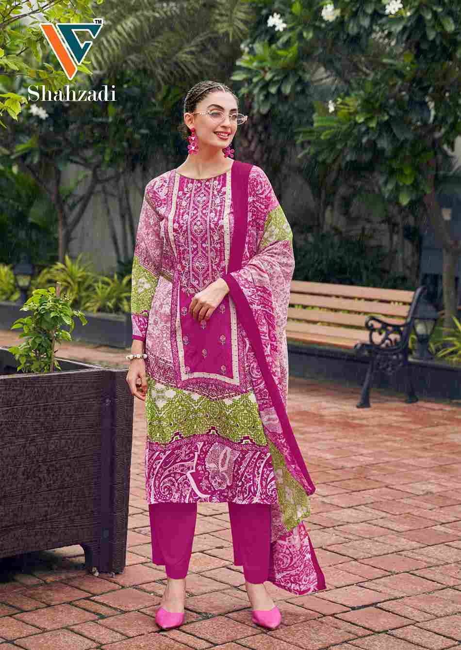 Shahzadi Vol-6 By Vandana Creation 1001 To 1008 Series Beautiful Festive Suits Stylish Fancy Colorful Casual Wear & Ethnic Wear Cotton Print Dresses At Wholesale Price