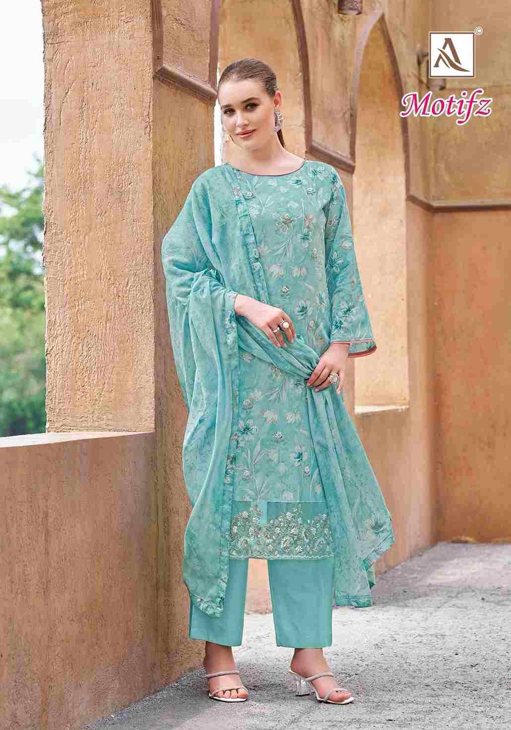 Motifz By Alok Suit 2017-826-01 To 2017-826-06 Series Beautiful Festive Suits Colorful Stylish Fancy Casual Wear & Ethnic Wear Pure Cambric Cotton Dresses At Wholesale Price