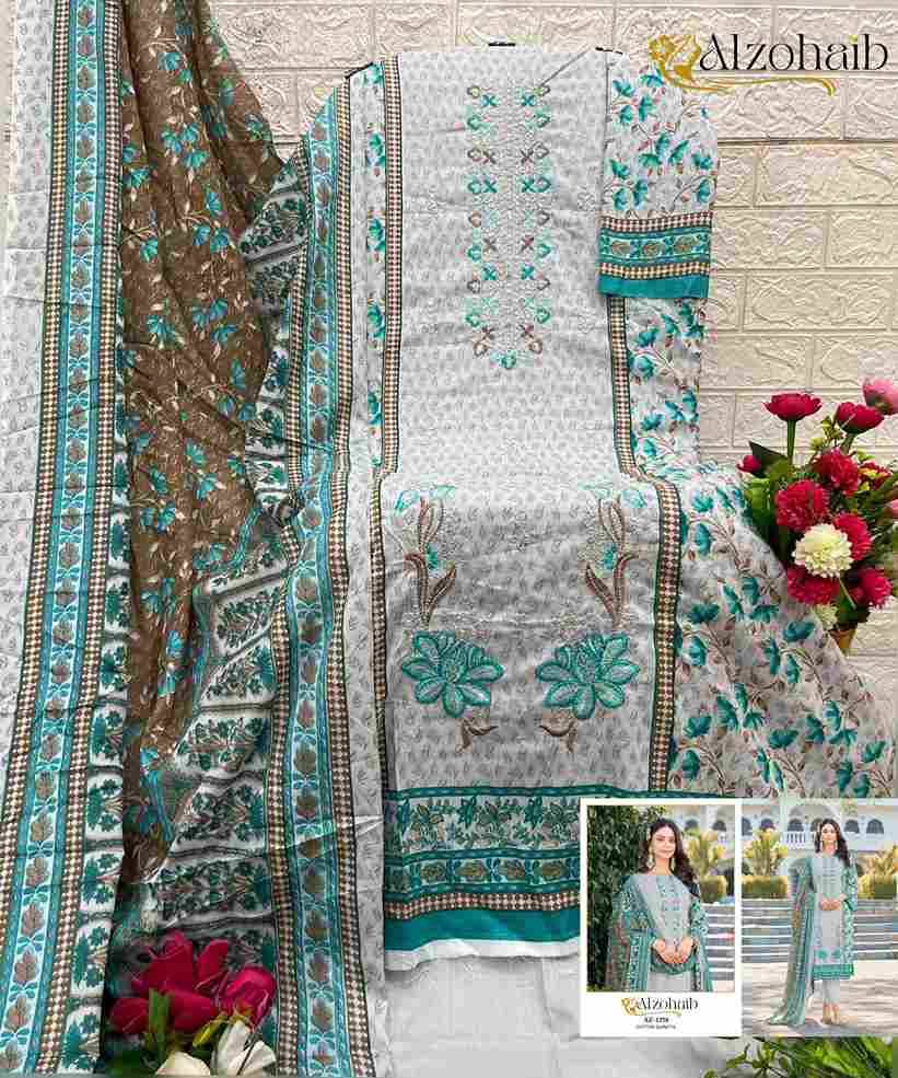 Alzohaib 1258 Series By Alzohaib Beautiful Pakistani Suits Stylish Fancy Colorful Party Wear & Occasional Wear Pure Cotton Print Dresses At Wholesale Price