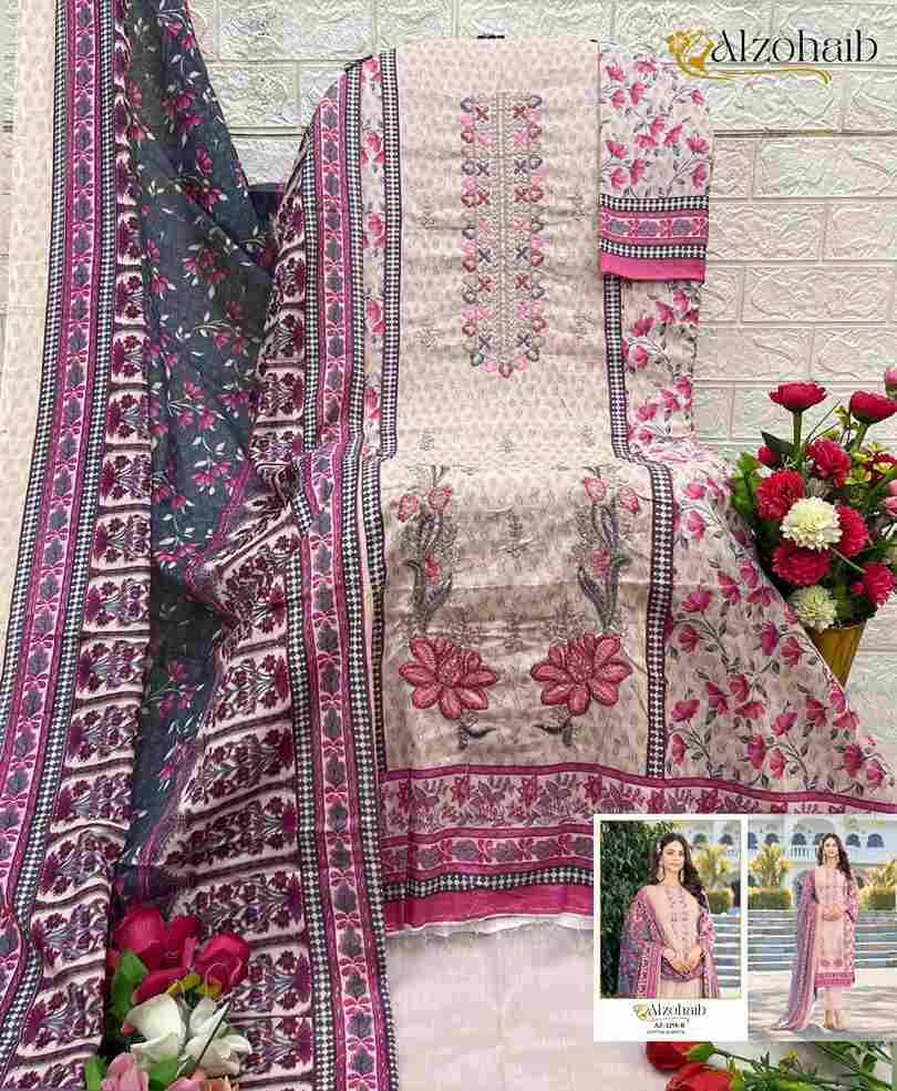 Alzohaib 1258 Series By Alzohaib Beautiful Pakistani Suits Stylish Fancy Colorful Party Wear & Occasional Wear Pure Cotton Print Dresses At Wholesale Price