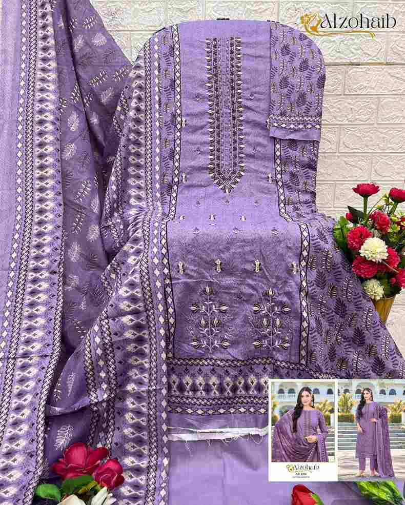 Alzohaib 1258 Series By Alzohaib Beautiful Pakistani Suits Stylish Fancy Colorful Party Wear & Occasional Wear Pure Cotton Print Dresses At Wholesale Price