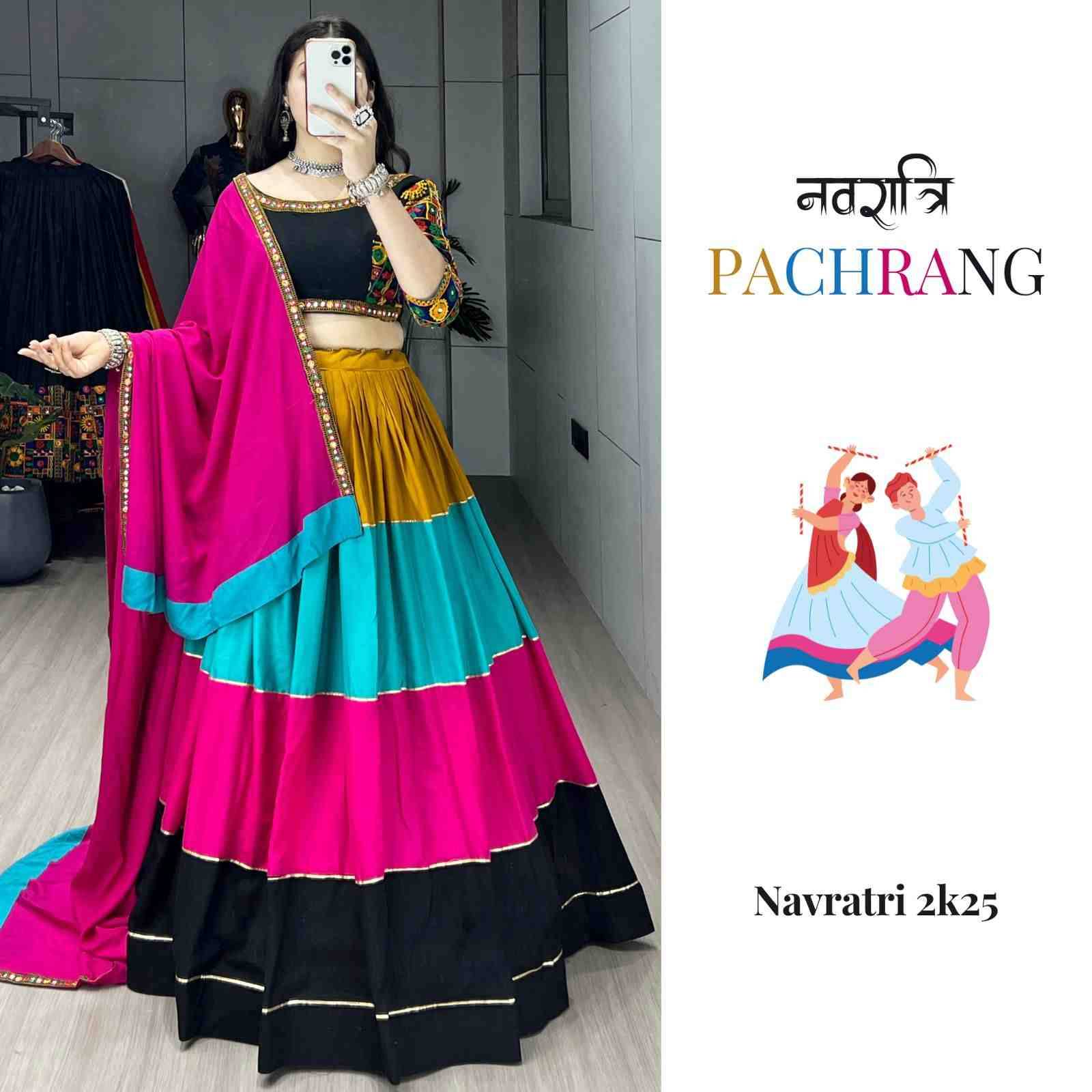 Gr-8041 By Fashid Wholesale Navratri Wear Collection Beautiful Stylish Colorful Fancy Party Wear & Occasional Wear Pure Rayon Cotton Lehengas At Wholesale Price