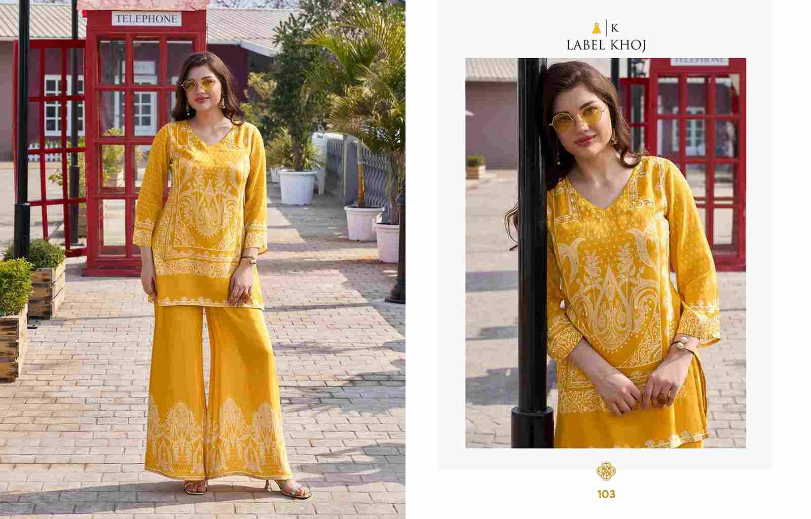Vacay Mode By Label Khoj 101 To 107 Series Designer Stylish Fancy Colorful Beautiful Party Wear & Ethnic Wear Collection Viscose Muslin Co-Ords At Wholesale Price