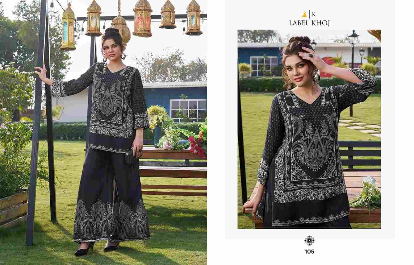 Vacay Mode By Label Khoj 101 To 107 Series Designer Stylish Fancy Colorful Beautiful Party Wear & Ethnic Wear Collection Viscose Muslin Co-Ords At Wholesale Price