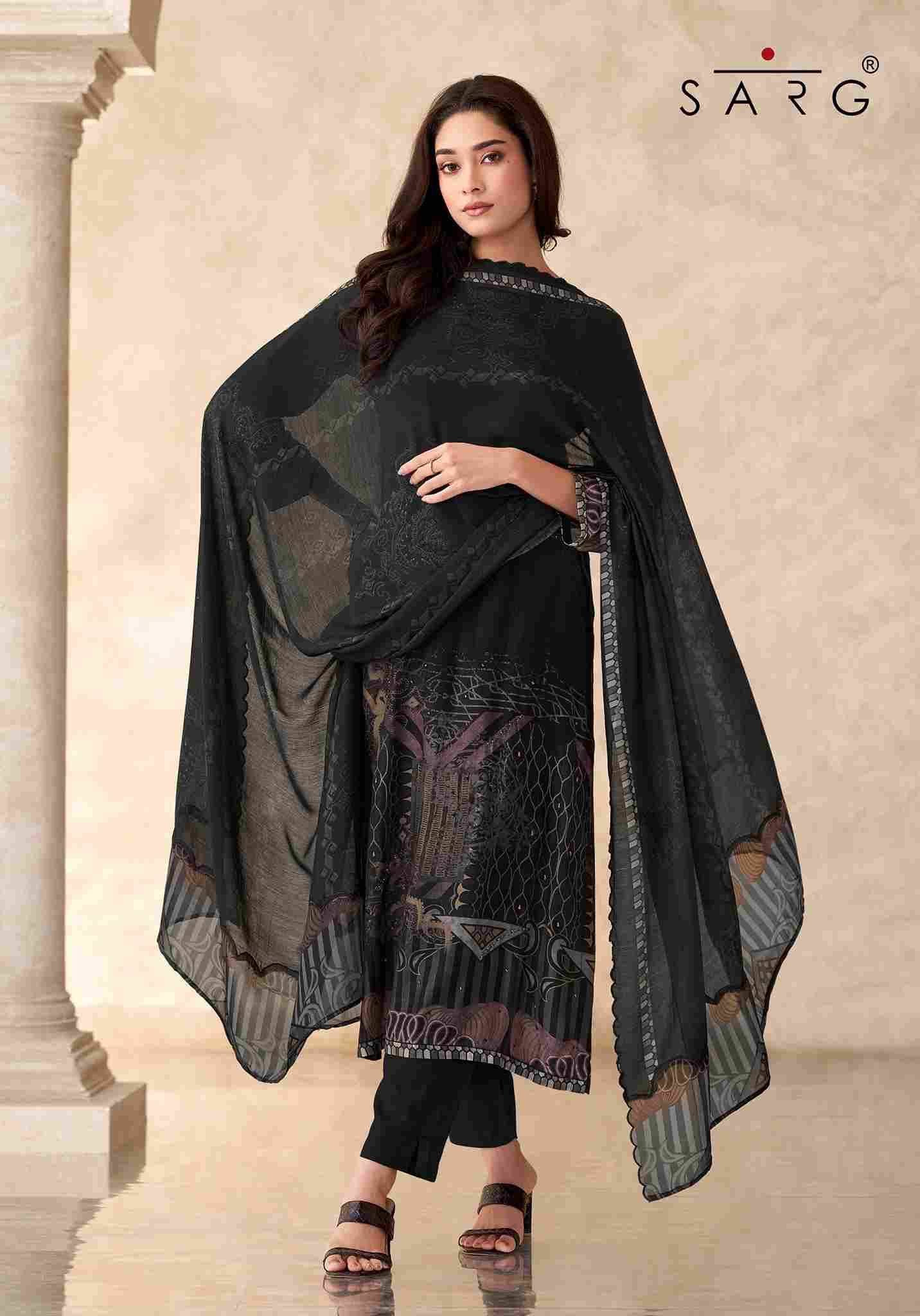 Chand-Raat By Sarg Beautiful Stylish Festive Suits Fancy Colorful Casual Wear & Ethnic Wear & Ready To Wear Muslin Silk Print Dresses At Wholesale Price