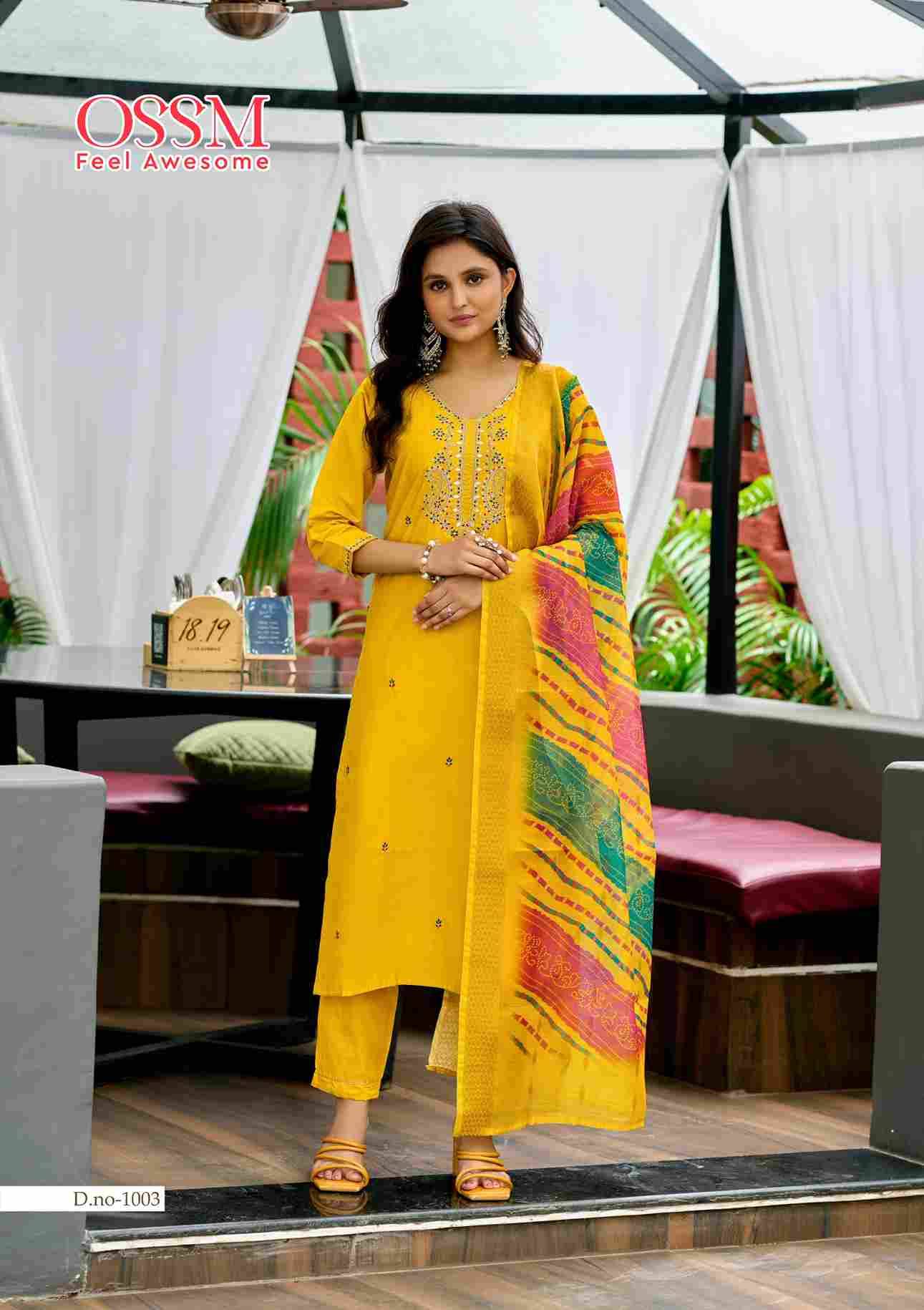 Mayree By Ossm 1001 To 1006 Series Beautiful Festive Suits Colorful Stylish Fancy Casual Wear & Ethnic Wear Viscose Silk Dresses At Wholesale Price