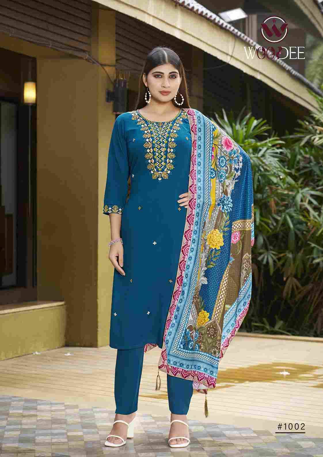 Apsara By Woodee 1001 To 1006 Series Designer Stylish Fancy Colorful Beautiful Party Wear & Ethnic Wear Collection Premium Rayon Dresses At Wholesale Price