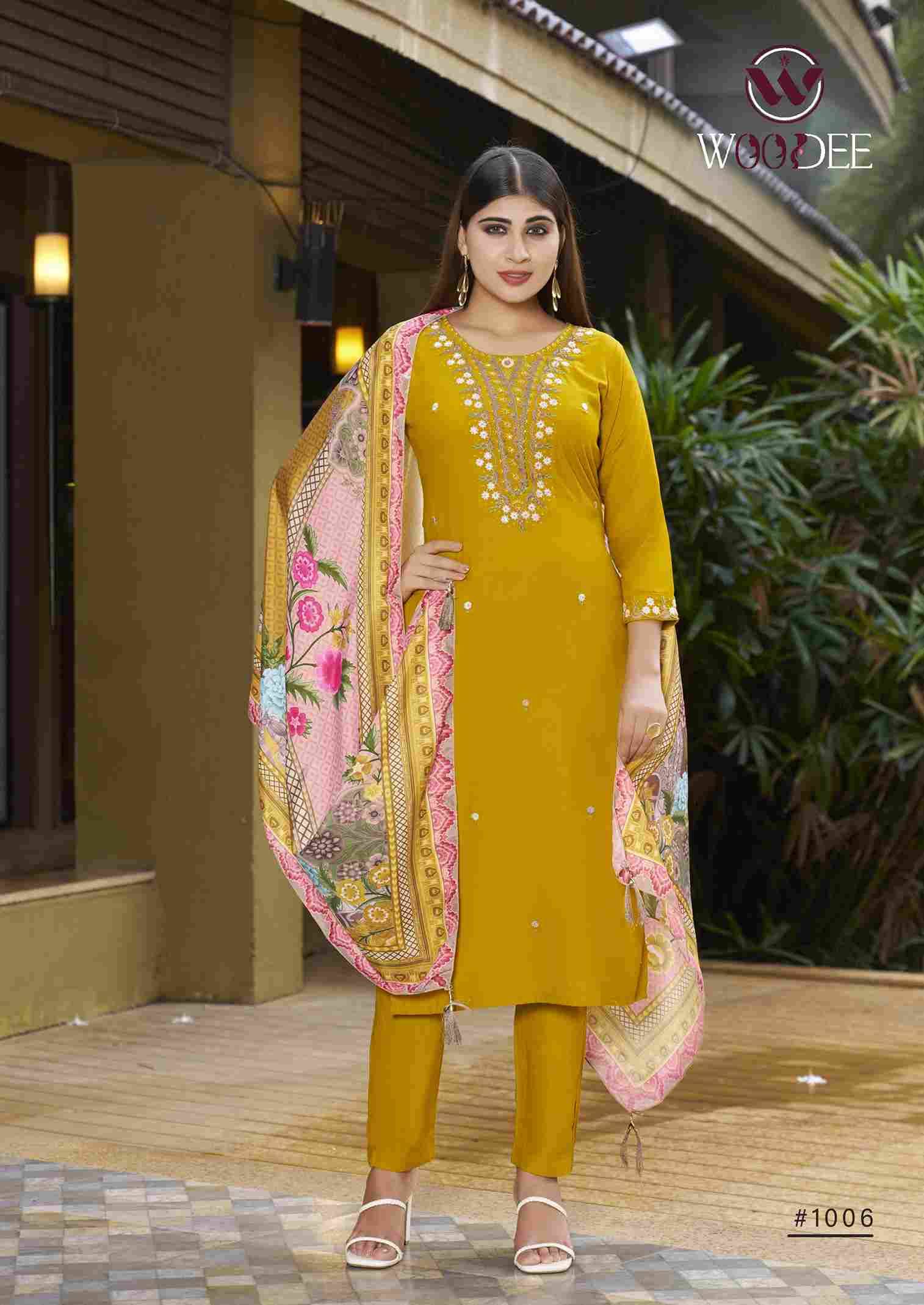 Apsara By Woodee 1001 To 1006 Series Designer Stylish Fancy Colorful Beautiful Party Wear & Ethnic Wear Collection Premium Rayon Dresses At Wholesale Price