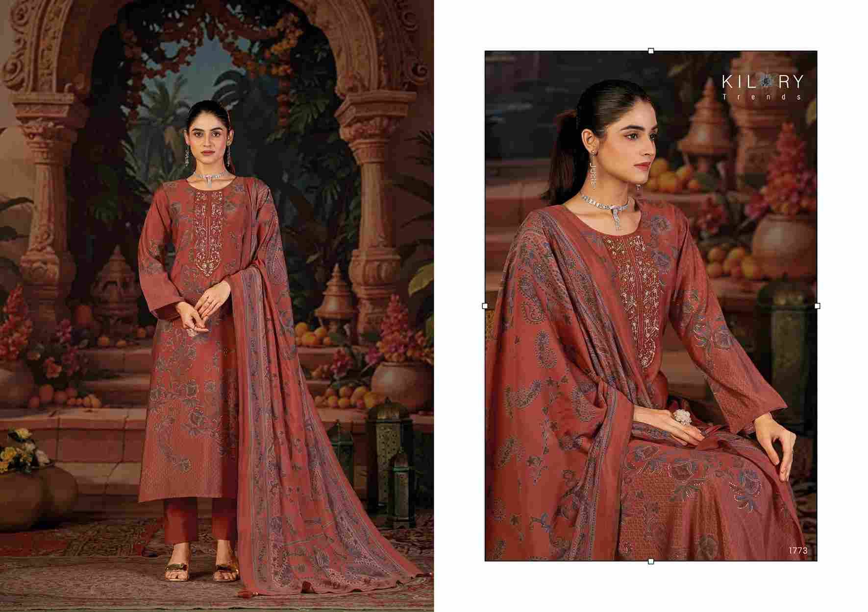 Larana By Kilory 1771 To 1774 Series Beautiful Festive Suits Colorful Stylish Fancy Casual Wear & Ethnic Wear Pure Muslin Silk Dresses At Wholesale Price